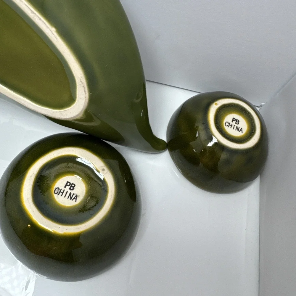 Pottery Barn‎ Garden Crudité  5 Piece Pea Pod Serving Set  19
